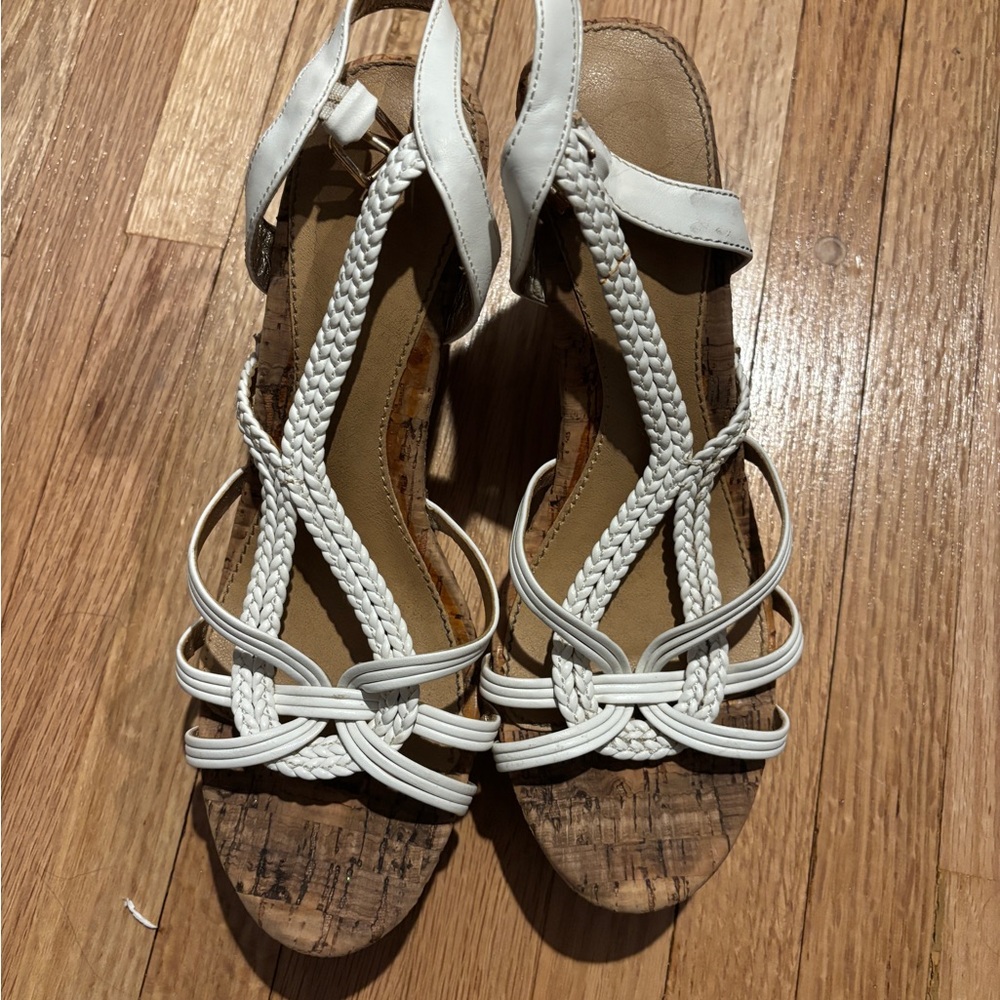 DSW White Braided Women's Sandals